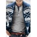 Fashion Lapel Zipper Cardigan Cotton Men's Slim Sweater