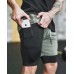 2020 Camo Running Shorts Men 2 In 1 Double  deck Quick Dry GYM Sport Shorts Fitness Jogging Workout Shorts Men Sports Short Pants