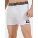 Mens Sport Solid Color Patchwork Letter Waistband Quick Dry Breathable Mid Waist Shorts