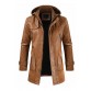 HOODED LEATHER JACKET