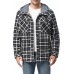 2021 NEW CASUAL FLEECE PLAID HOODIE JACKETS